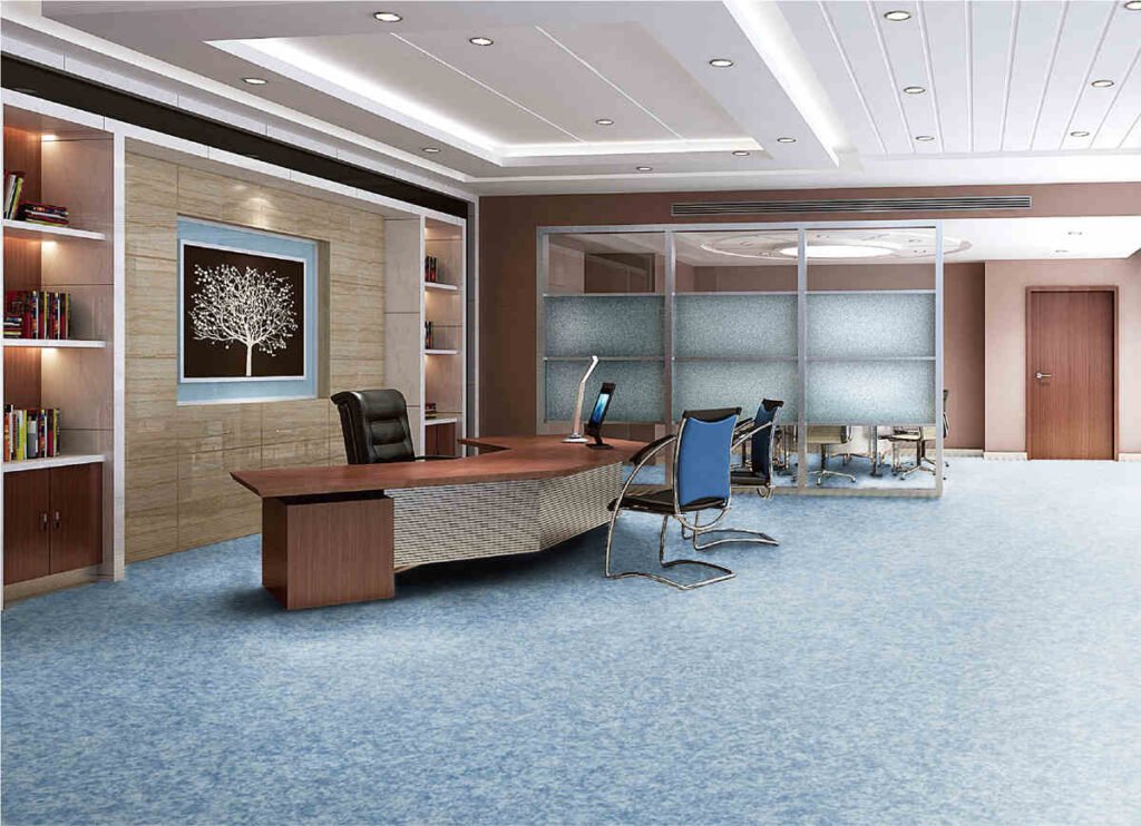 Heterogeneous luxury patterned commercial vinyl sheet flooring PVC sheet vinyl roll