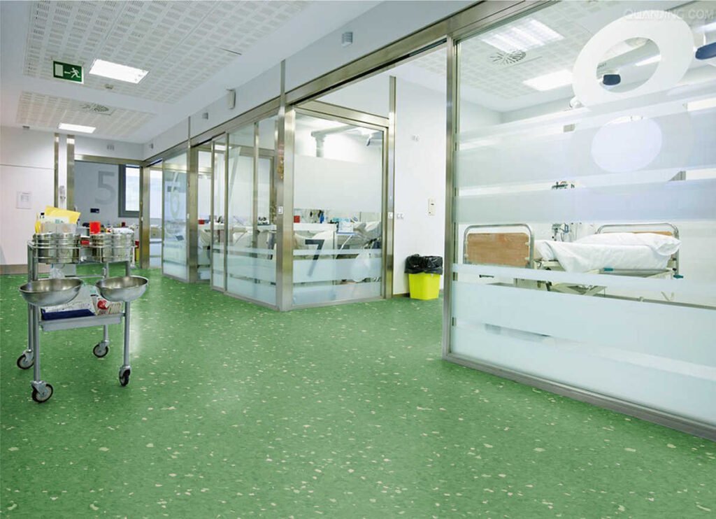 Homogeneous hospital vinyl sheet flooring PVC sheet vinyl roll