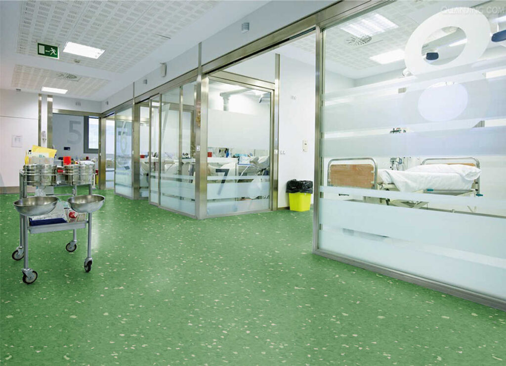 2 Homogeneous hospital vinyl sheet flooring roll 3