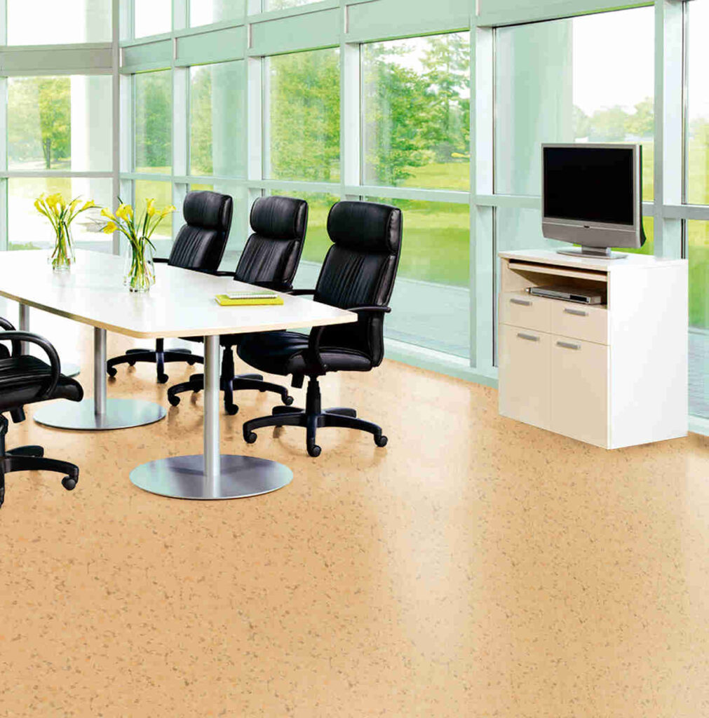 heterogeneous office commercial vinyl sheet flooring