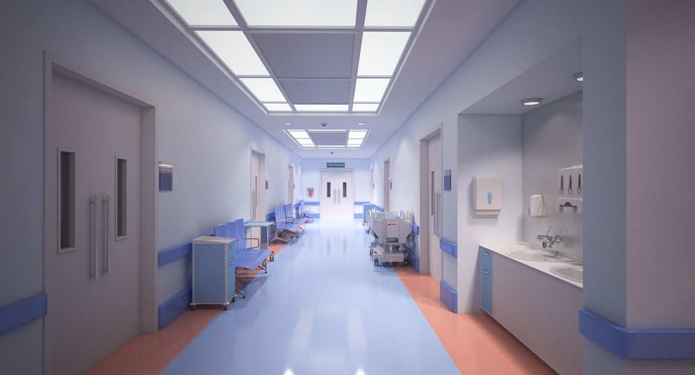 Corridors and clinical rooms vinyl flooring