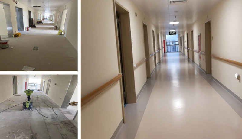 Homogeneous hospital vinyl sheet flooring 2