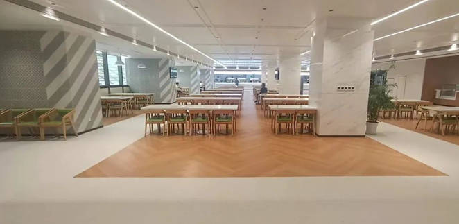 Restaurant Heterogeneous vinyl sheet flooring