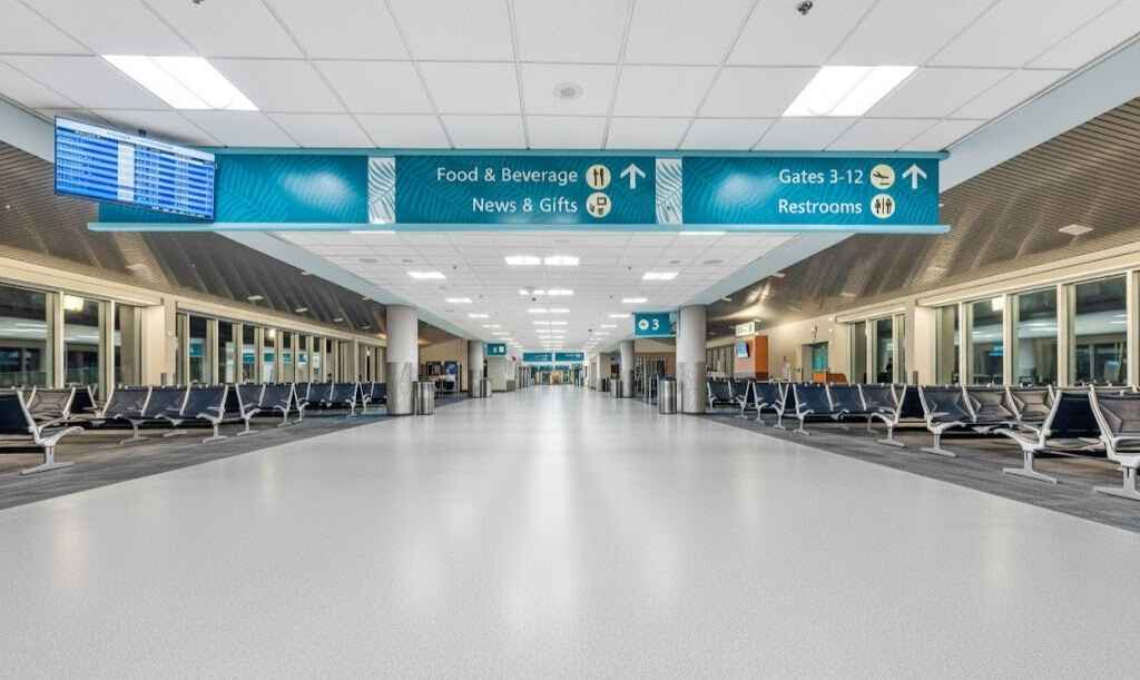 Homogeneous Flooring in Airpots 1 pic