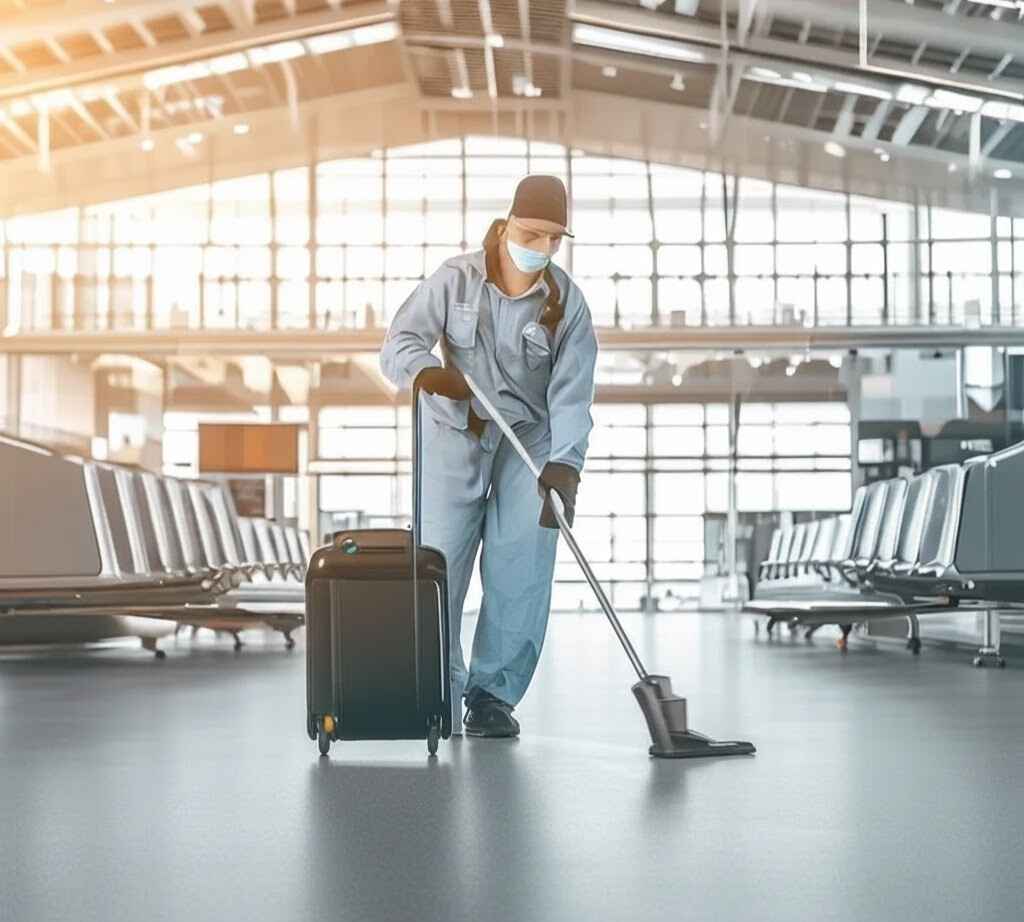 Homogeneous Flooring in Airpots 3 pic