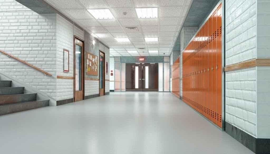 Homogeneous Flooring in Schools 5 pic