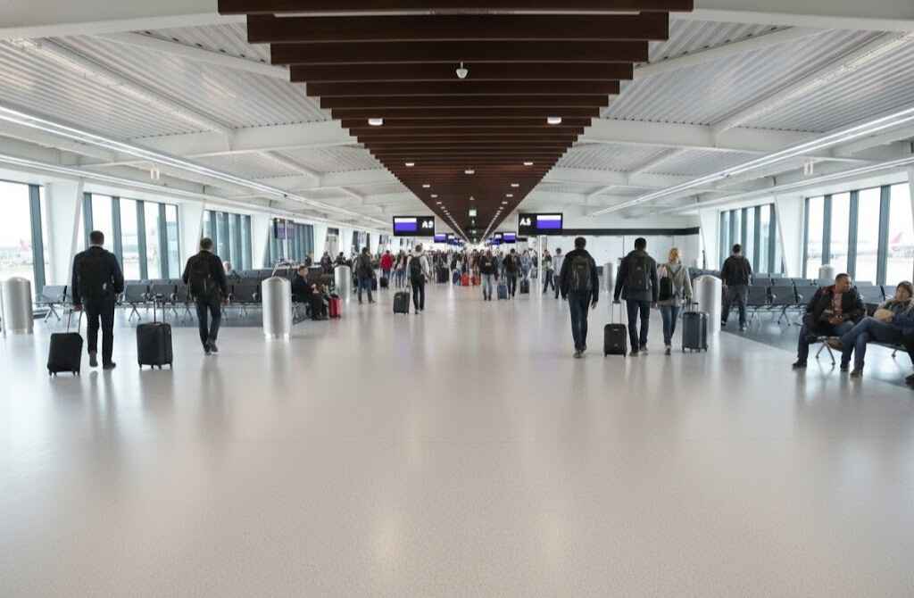 Homogeneous flooring in airpots 1.jpg pic